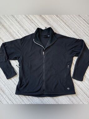 Mountain Hard Wear Full Zip Soft Furry Fuzzy Black Fleece Jacket Women’s XL